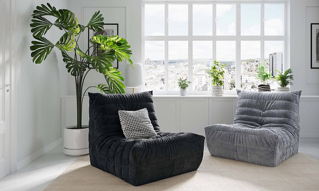 Стильное бескаркасное кресло ДеФранс от Gliver 